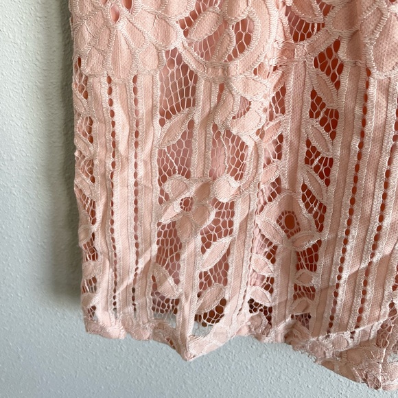 Julia Jordan Pink Lace Dress Size 4 - Picture 9 of 11